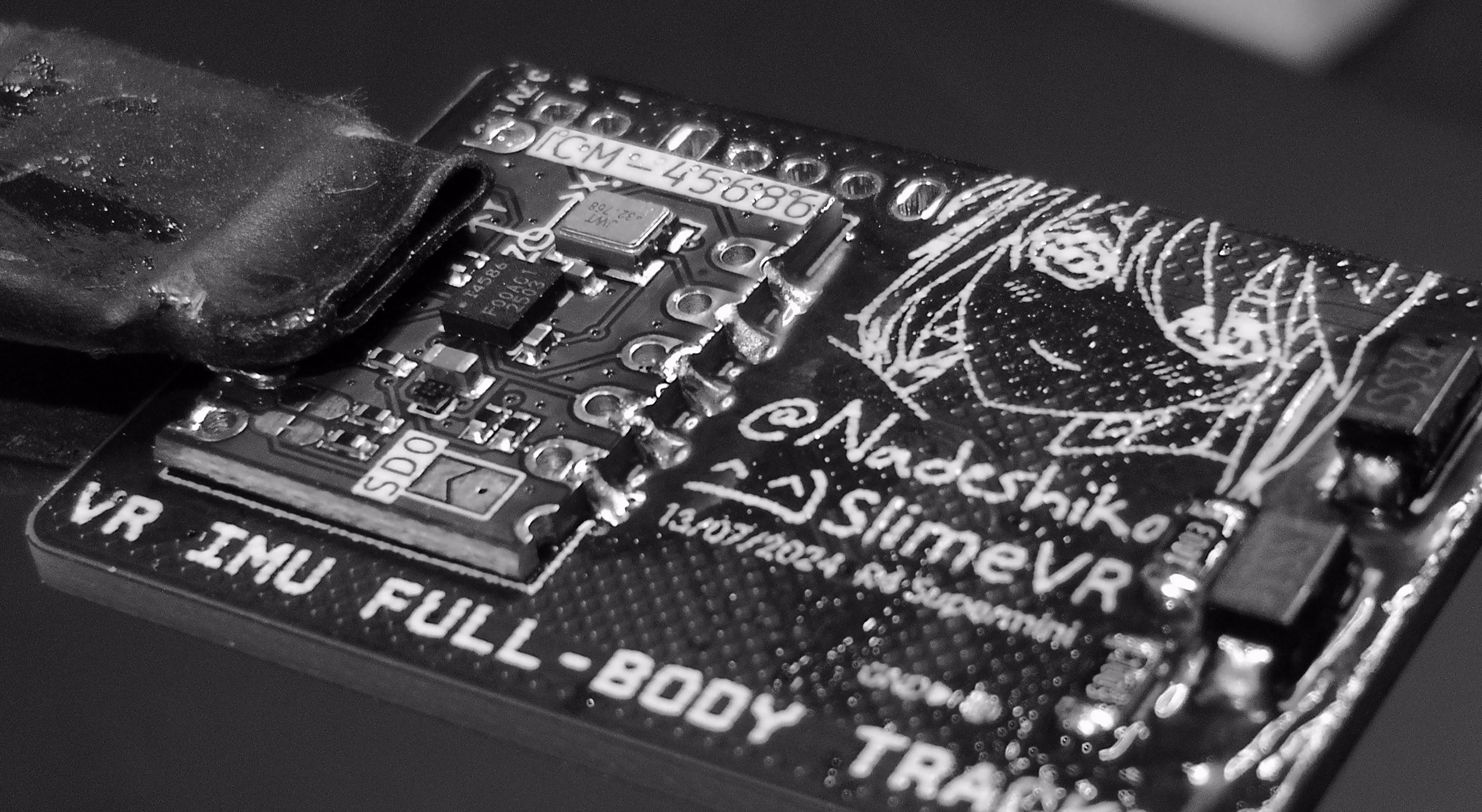 Visually inspect both left and right side IMU solder joints