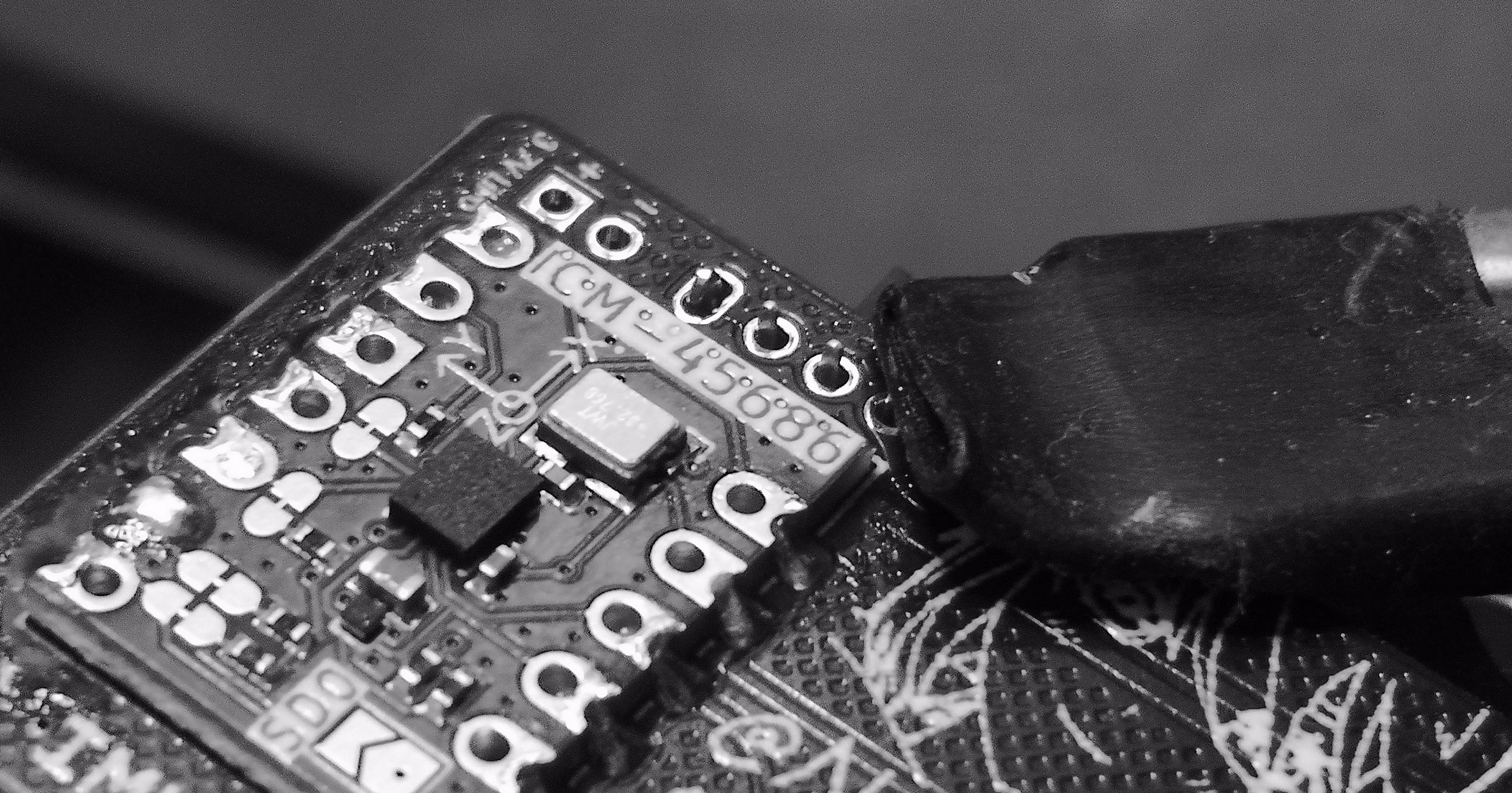 Flux and solder initial switch pins on backside